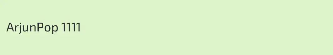 ArjunPop 1111